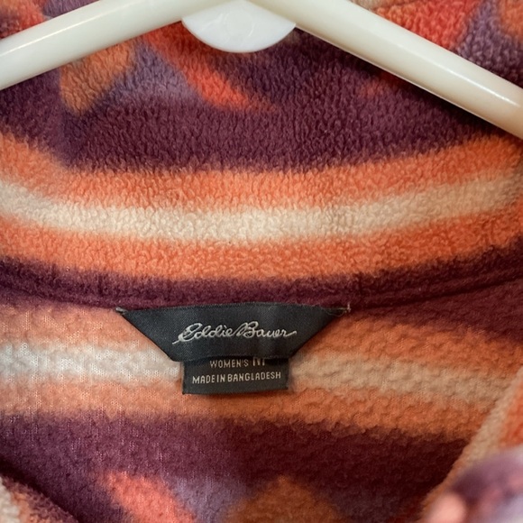 Eddie Bauer - Multicolor Patterned Sweater- half zip medium - Picture 4 of 8